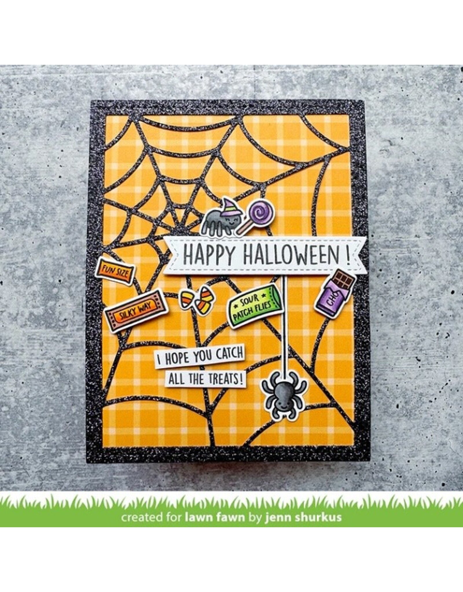 Lawn Fawn Sweet Spiders Add-On Lawn Stamp