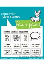 Lawn Fawn Tiny Sentiments-Coffee Stamp