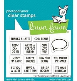 Lawn Fawn Tiny Sentiments-Coffee Stamp