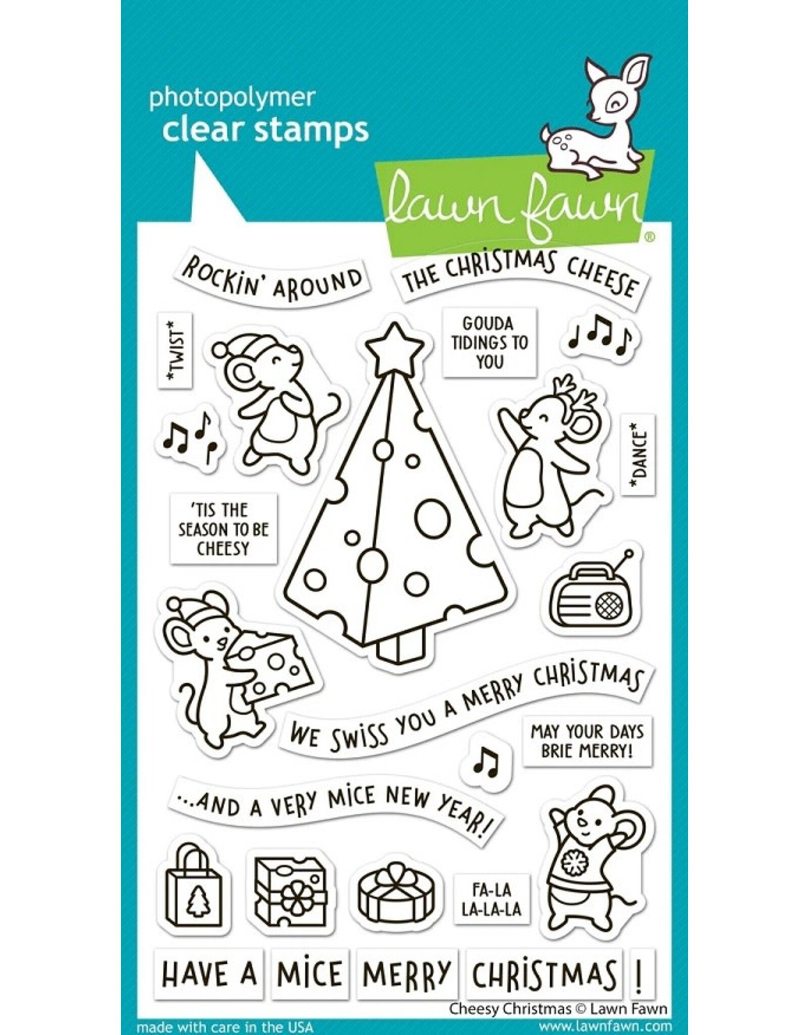 Lawn Fawn Cheesy Christmas - Stamps