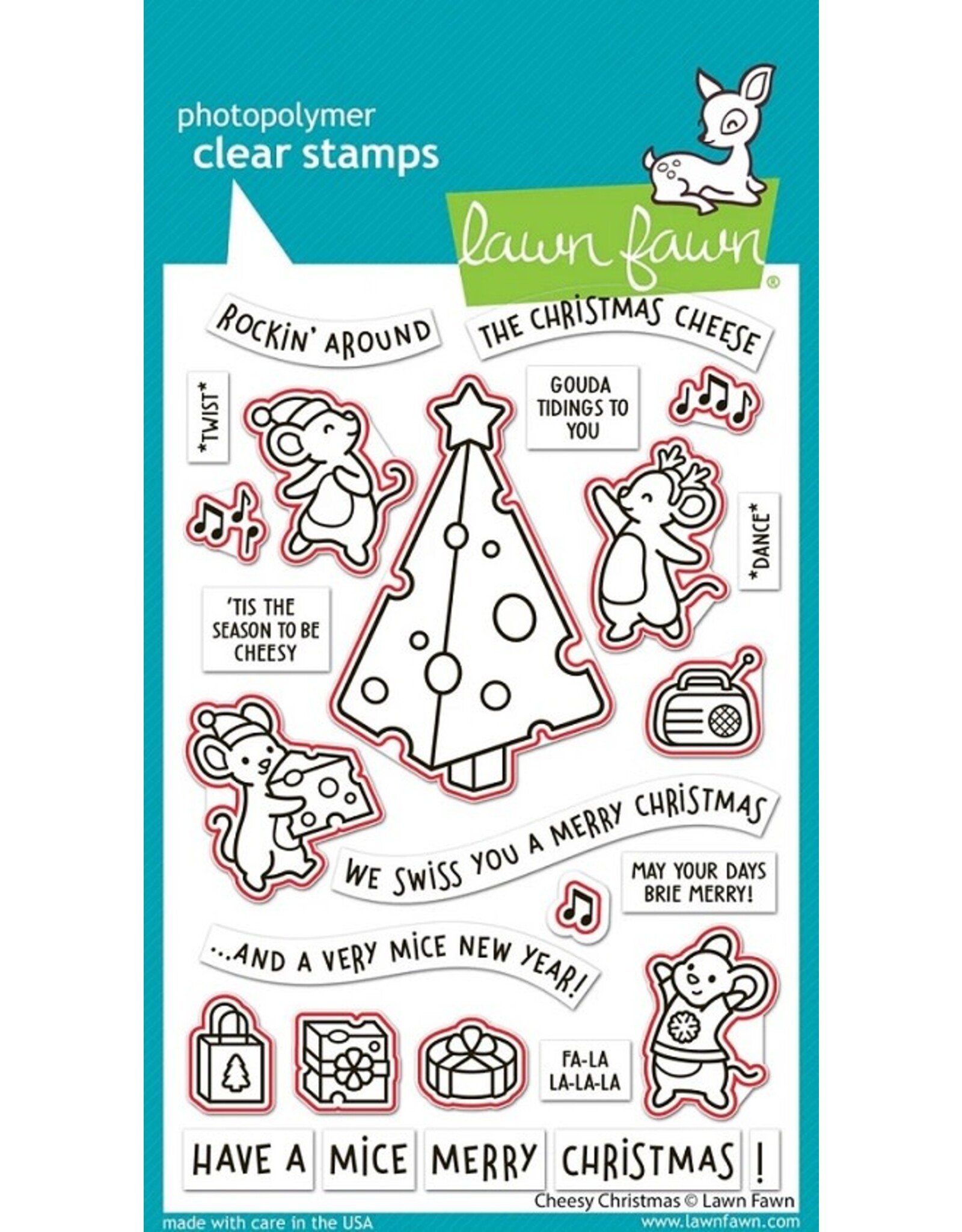 Lawn Fawn Cheesy Christmas - Lawn Cut