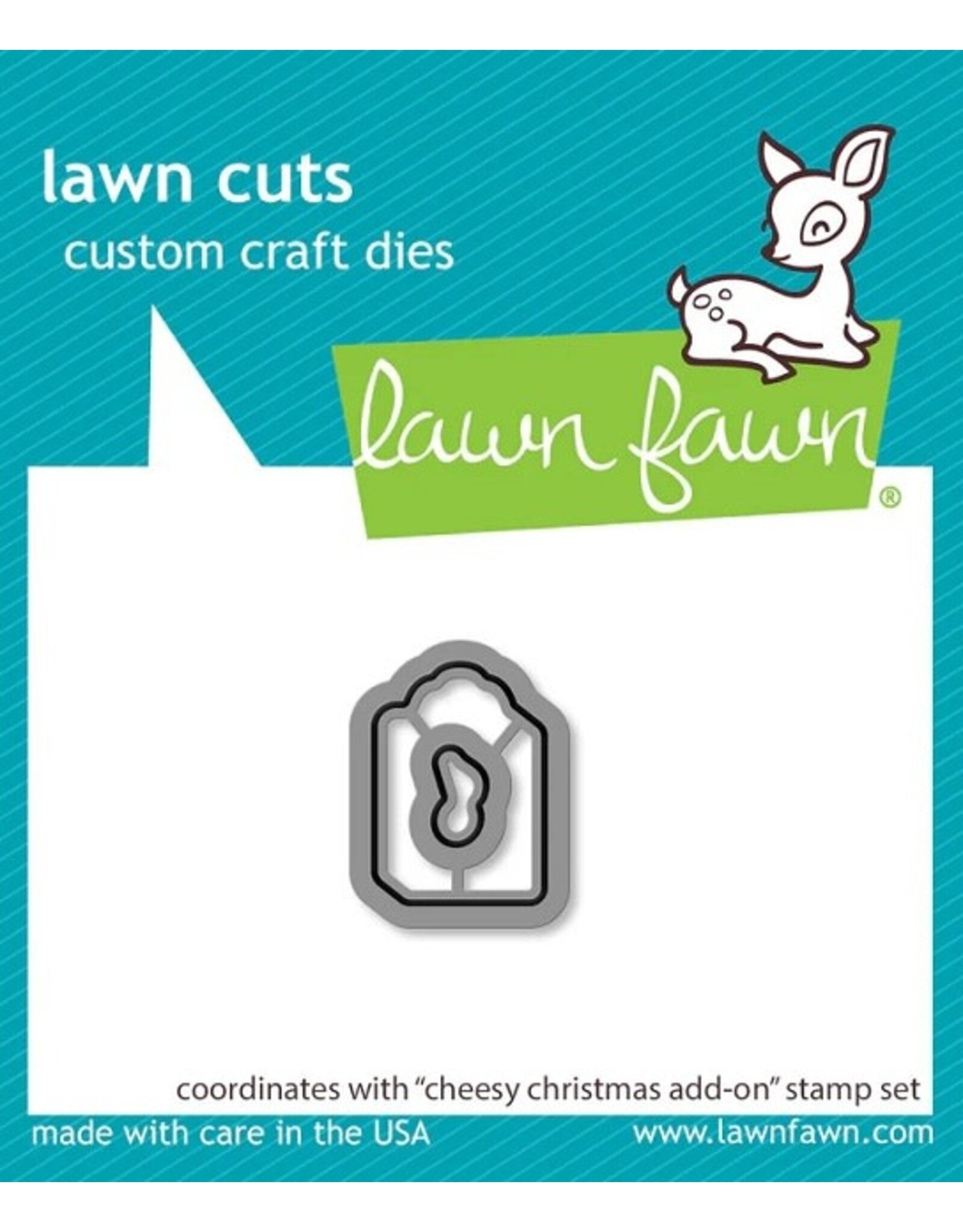 Lawn Fawn Cheesy Christmas Add-On - Lawn Cut