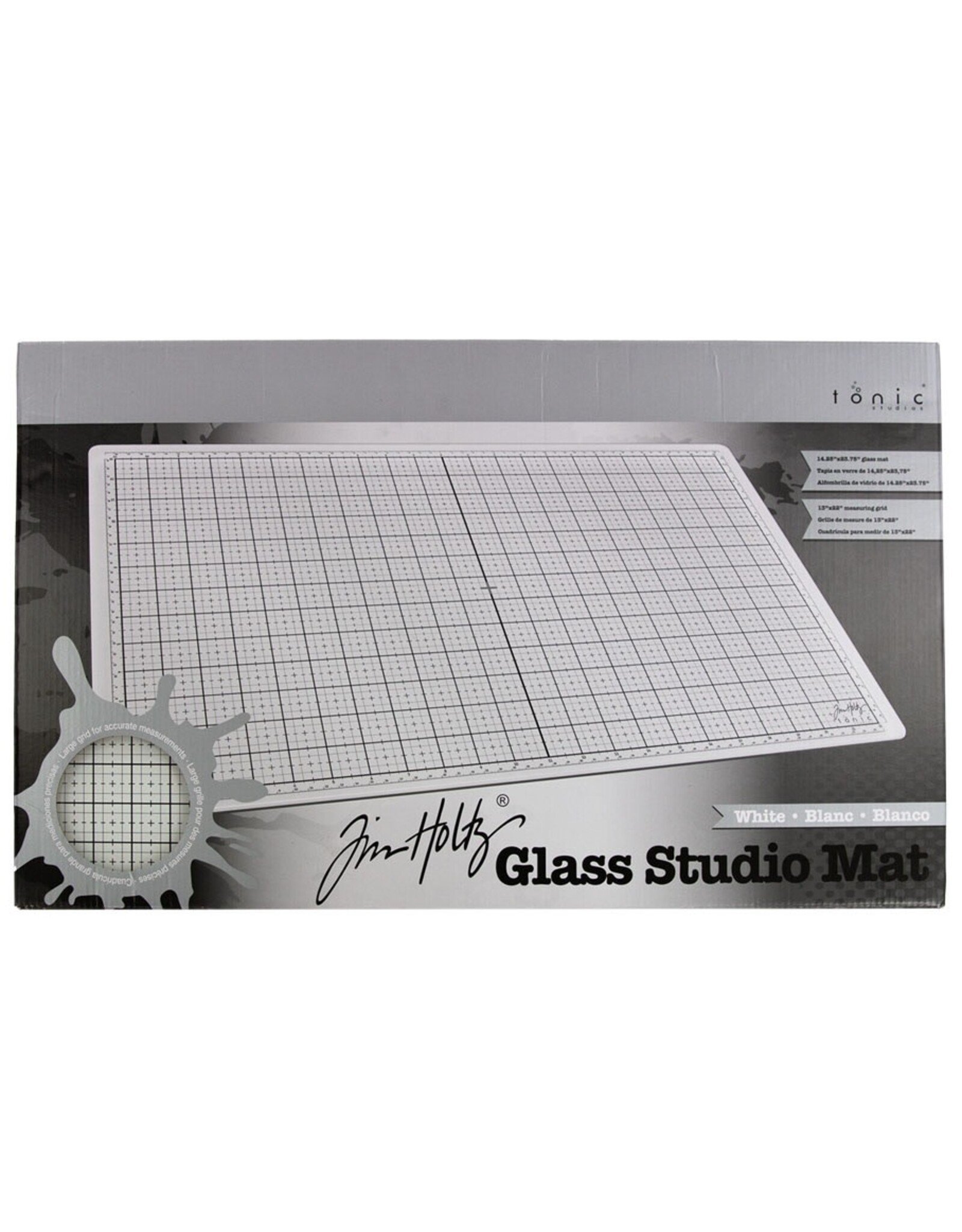 Tim Holtz - Tonic Glass Studio Mat - White