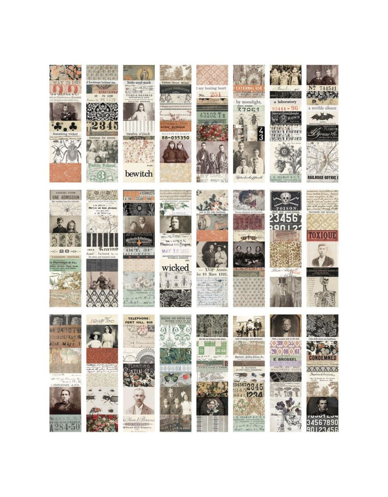 Tim Holtz - Idea-ology Tim Holtz Idea-ology Collage Strips Halloween - Large