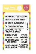 Waffle Flower Small Sentiments Moon & Stars Stamp Set