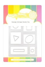 Waffle Flower Postage Collage Blocks - Dies