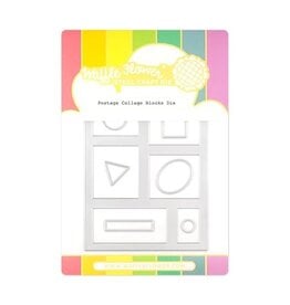 Waffle Flower Postage Collage Blocks - Dies