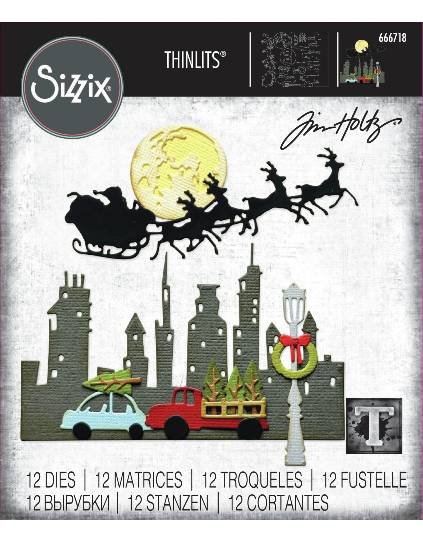 Tim Holtz - Sizzix Thinlits - Vault Christmas Magic