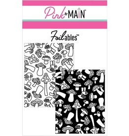 Pink & Main Mushrooms Foilables Panels 2 designs