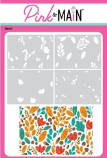 Pink & Main Foliage - Stencils