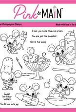 Pink & Main Mice Cream 6x6 Stamp Set