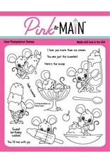 Pink & Main Mice Cream 6x6 Stamp Set