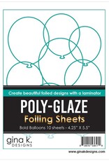 Gina K. Designs Poly-Glaze Foiling Sheets - Bold Balloons