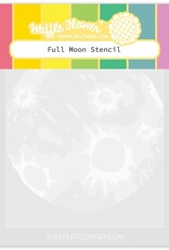 Waffle Flower Full Moon Stencil