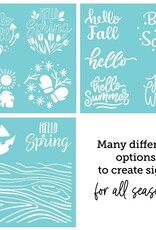Honey Bee Seasonal Signs - Set of 3 Coordinating Stencil