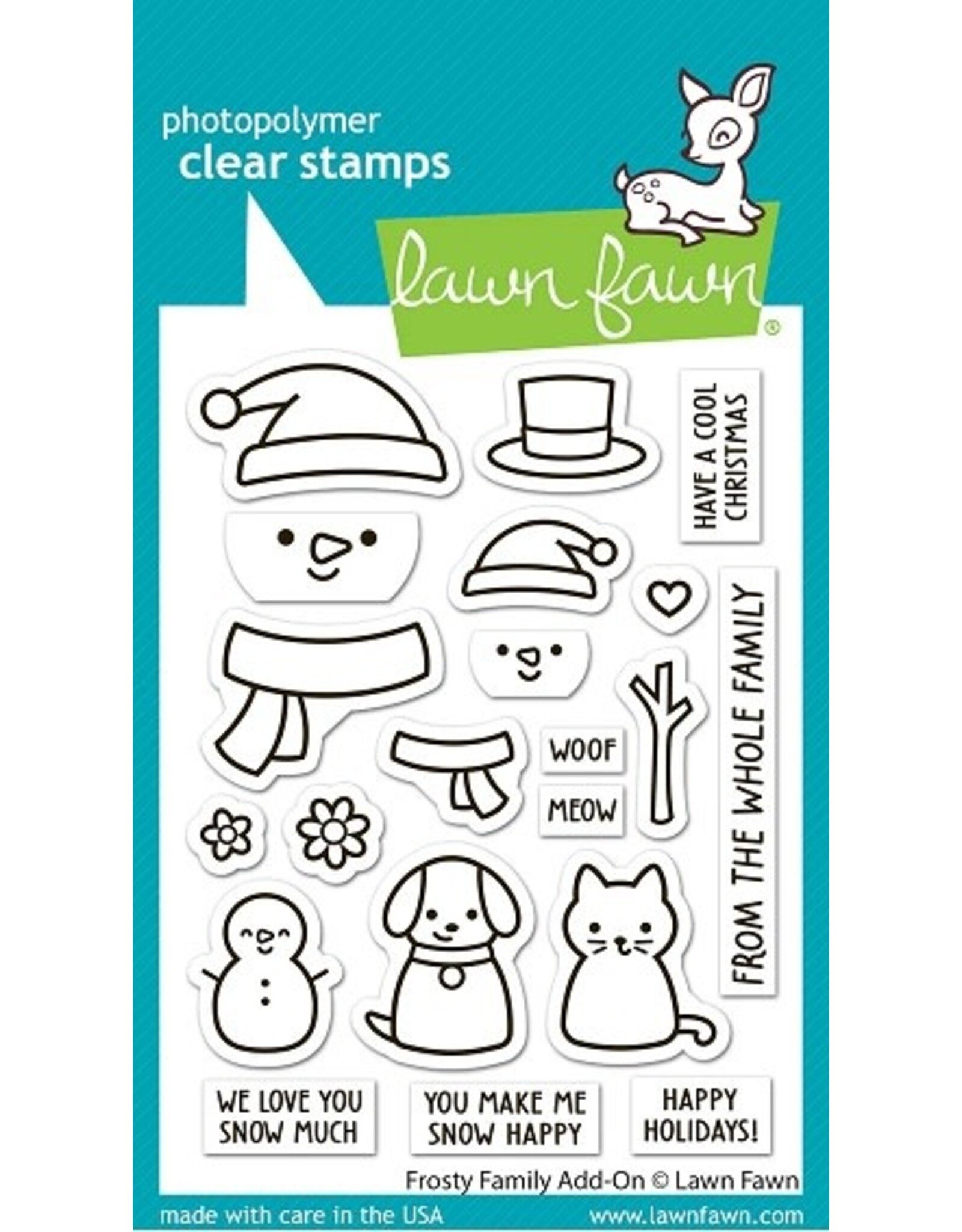 Lawn Fawn Frosty Family Add-On Stamp