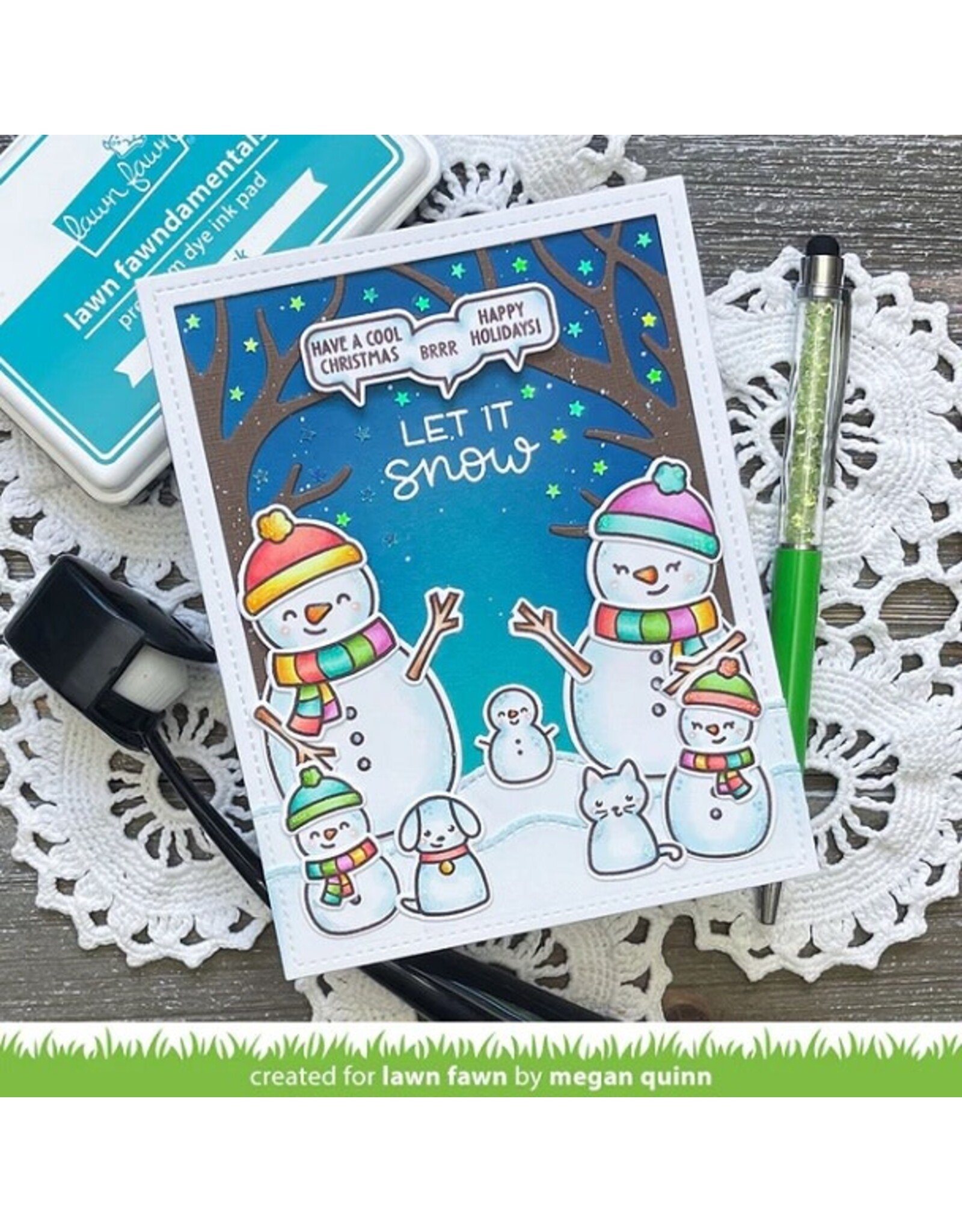 Lawn Fawn Frosty Family Add-On Stamp