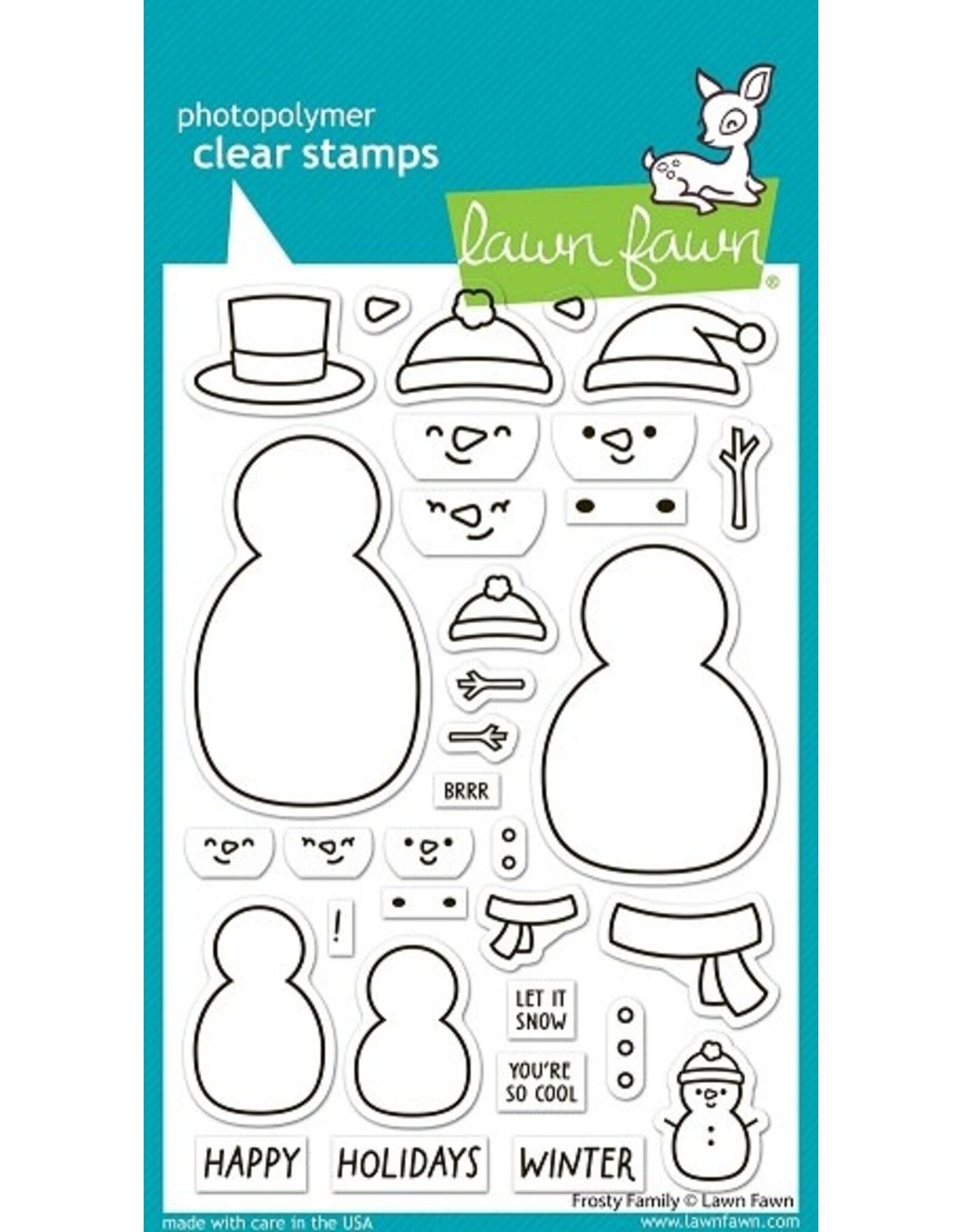 Lawn Fawn Frosty Family - Stamp