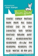 Lawn Fawn Henry's Build-a-Sentiment - Family Stamp