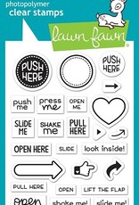 Lawn Fawn Push Here - Stamp and Lawn Cuts