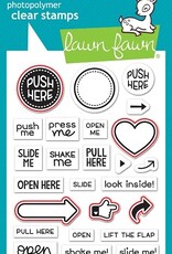 Lawn Fawn Push Here - Lawn Cuts