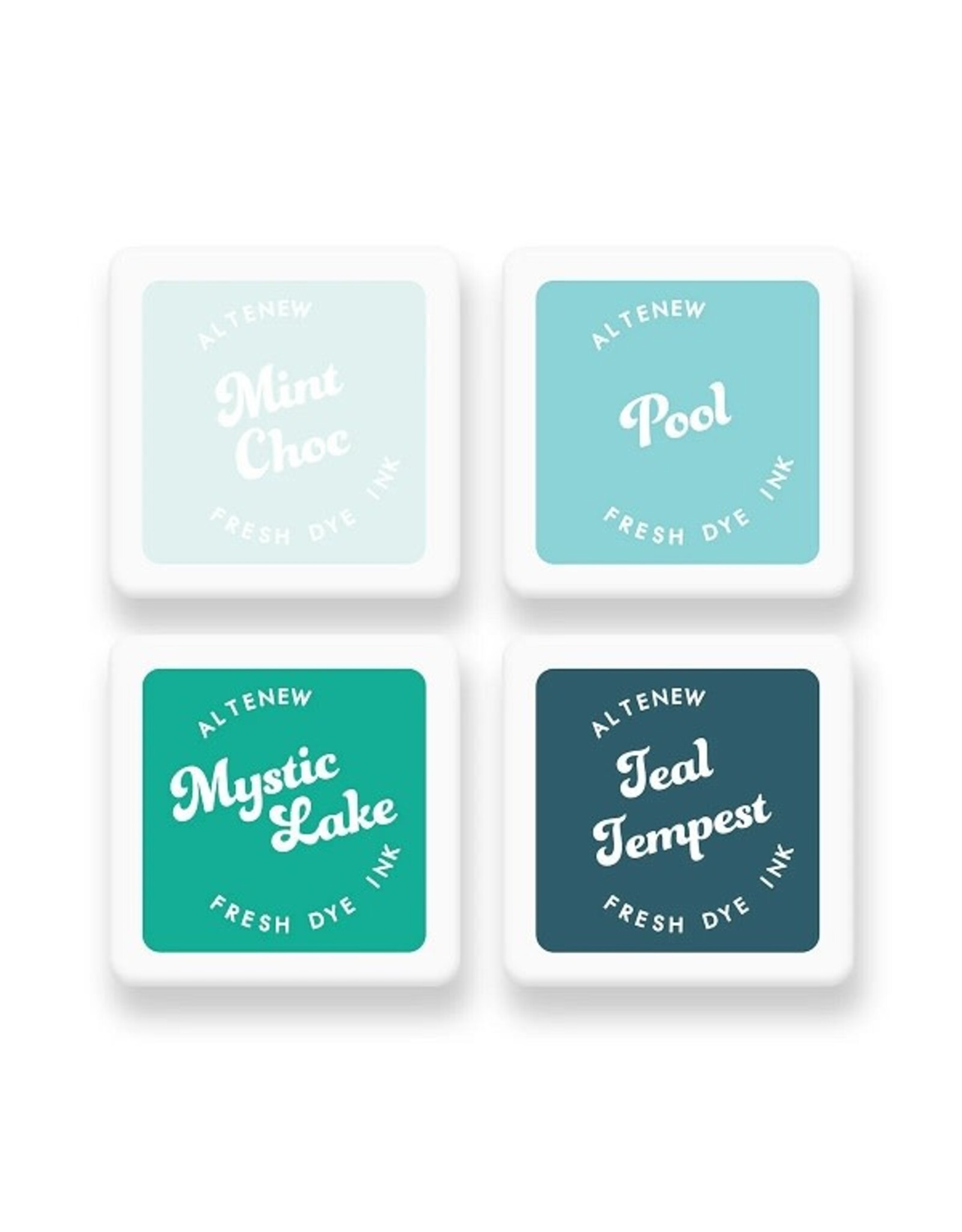 ALTENEW Fresh Die Mini Ink Cube Set Aqua Island The Nic Nook