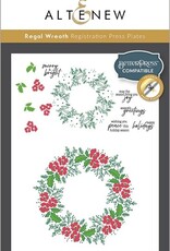 ALTENEW Regal Wreath Registration Press Plate/Foil Plate