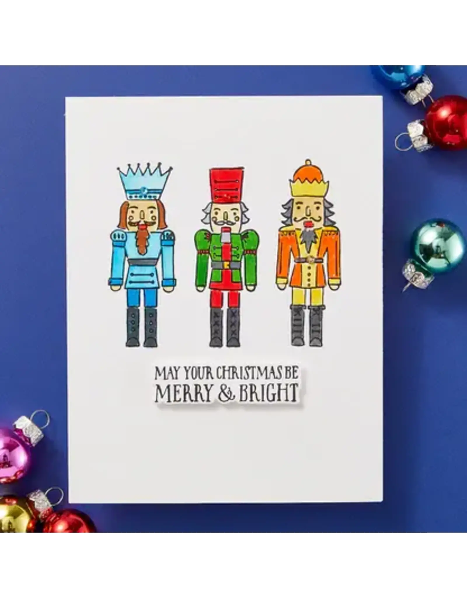 Spellbinders Glad Tidings Collection by Simon Hurley - Nutcracker Trio Press Plate & Die Set