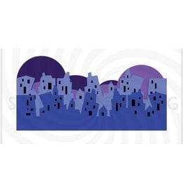 Stamp Anniething City Scape Builder Die - Bewitched Collection