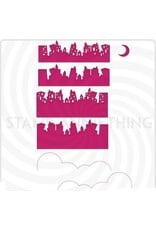 Stamp Anniething City Scape Builder Die - Bewitched Collection