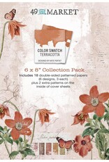 49 AND MARKET Color Swatch: Terracotta 6X8 Paper Collection