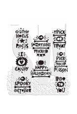 Tim Holtz - Stampers Anonymous Tim Holtz Cling Stamps 7"X8.5" Halloween Whatnots