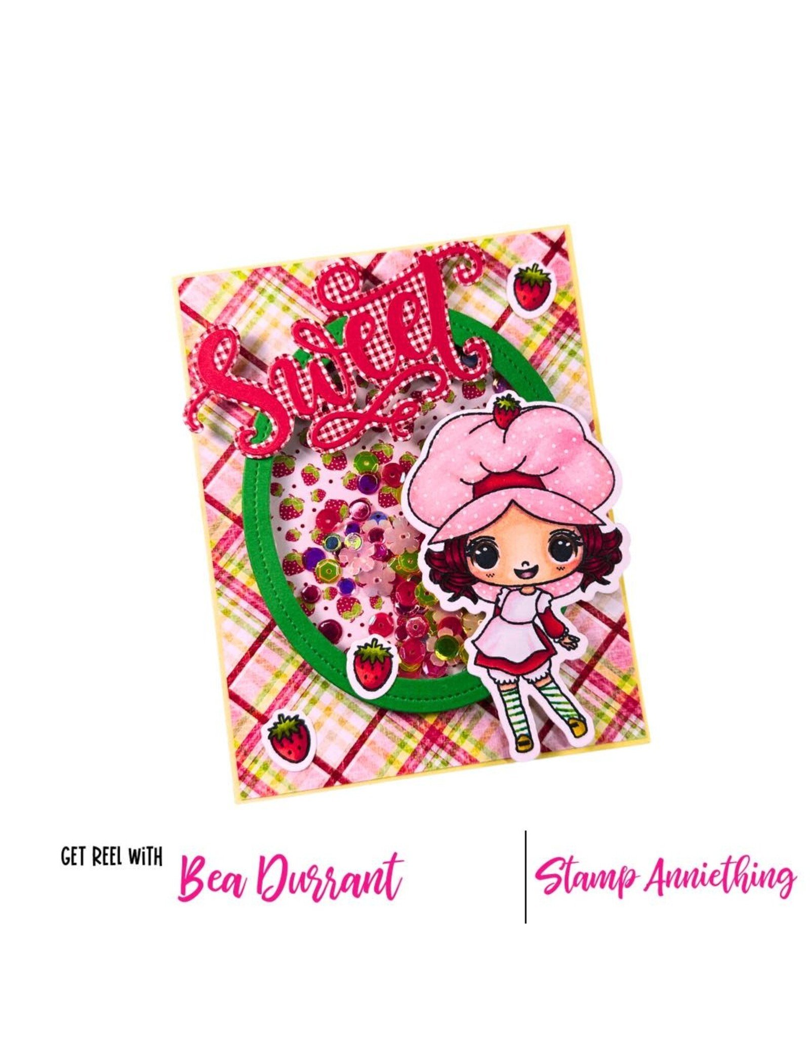 Stamp Anniething Strawberry Shortcake - Make it Sweet Outline Die