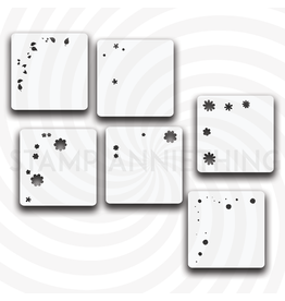 Stamp Anniething Go Poco Loco Floral Border - Stencils