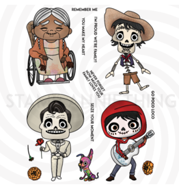 Stamp Anniething Go Poco Loco 6x8 Stamp Set