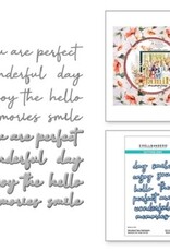 Spellbinders Woodland Tales Collection - Woodland Tales Sentiments Etched Dies