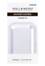 Spellbinders Emerald Cut Shaker Dome - 6 Pack