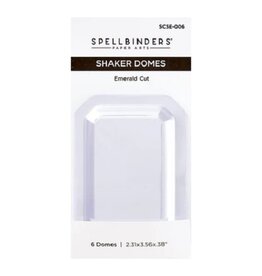 Spellbinders Emerald Cut Shaker Dome - 6 Pack