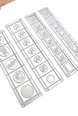 Elizabeth Craft Designs La Dolce Vita- Postage Stamp Strips Dies