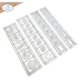 Elizabeth Craft Designs La Dolce Vita- Postage Stamp Strips Dies