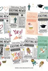 Concord & 9TH Happy Headlines Stamp Set (6 x 8)