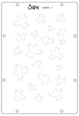 Sizzix Sizzix Studio Stamp Set 5 pcs and 3 pcs Stencils Ikigai by Cat Kerr