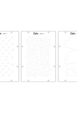 Sizzix Sizzix Studio Stamps Set 7 pcs and 3 pcs Stencils Create by Cat Kerr