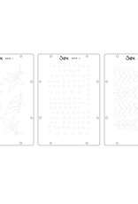 Sizzix Sizzix Studio Stamps Set 6 pcs and 3 pc Stencils Visiter by Cat Kerr