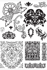 Sizzix Sizzix Studio Stamps Set 14 pcs and 3 Pcs Stencilsornate by Vic Hollins