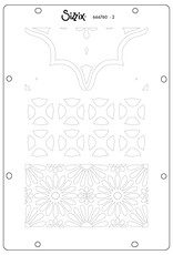 Sizzix Sizzix Studio Stamps Set 18 pcs and 3 Pcs Stencils Geometric by Vic Hollins