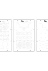 Sizzix Sizzix Studio Stamps Set 18 pcs and 3 Pcs Stencils Geometric by Vic Hollins