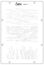 Sizzix Sizzix Studio Stamps Set 17 pcs and 3 pcs Stencils Nature by Vic Hollins