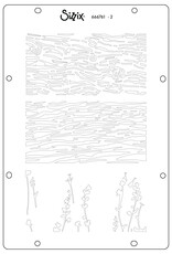 Sizzix Sizzix Studio Stamps Set 17 pcs and 3 pcs Stencils Nature by Vic Hollins