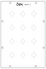 Sizzix Sizzix Studio Stamps Set 15 pcs and 3 pcs Stencils Retro by Vic Hollins